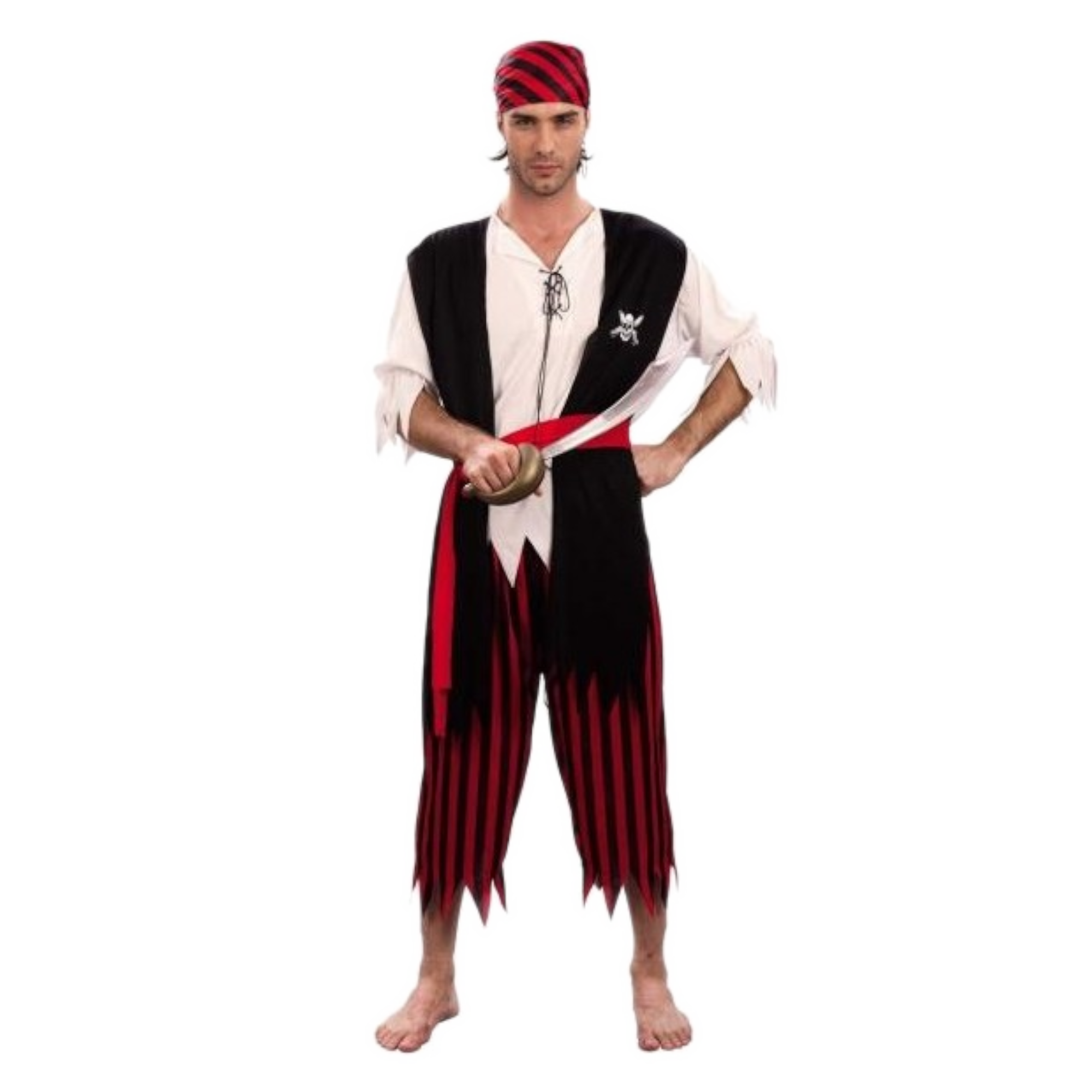 Kostuum - Piraat - 4dlg. - S