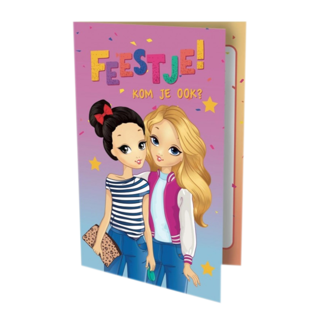 Interstat Uitnodigingskaarten - Best Friends - 6st.