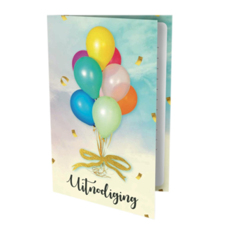 Interstat Uitnodigingskaarten - Ballonnen - 6st.