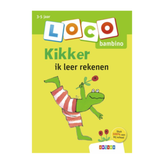 Loco Leerspellen Loco Bambino - Boekje - Kikker - Ik leer rekenen - 3-5 jaar