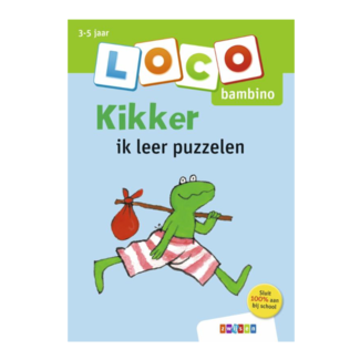 Loco Leerspellen Loco Bambino - Boekje - Kikker - Ik leer puzzelen - 3-5 jaar