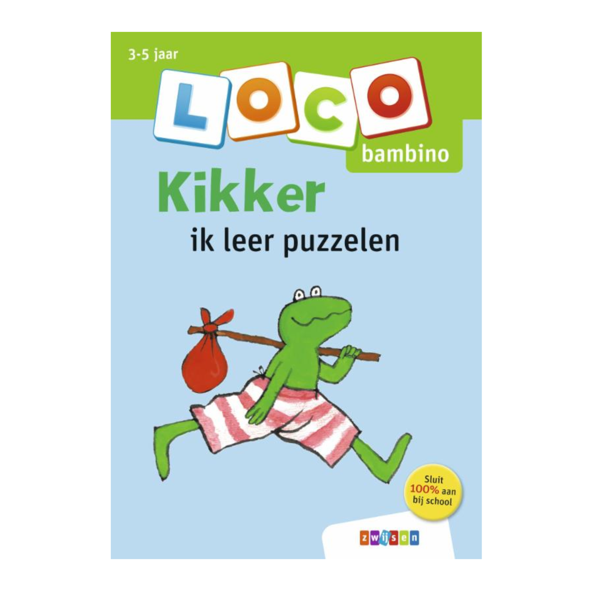 Loco Bambino - Boekje - Kikker - Ik leer puzzelen - 3-5 jaar