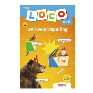 Loco Leerspellen Loco Maxi - Boekje - Werkwoordspelling - 7-9 jaar