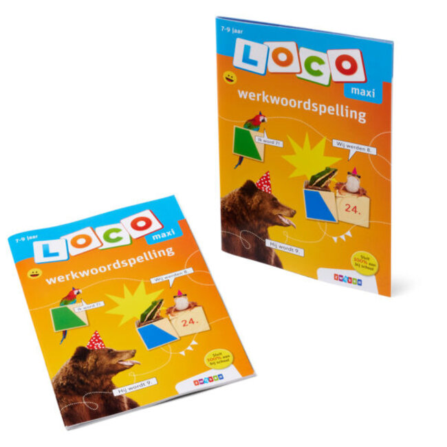 Loco Leerspellen Loco Maxi - Boekje - Werkwoordspelling - 7-9 jaar