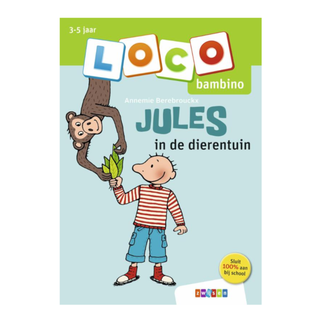 Loco Leerspellen Loco Bambino - Boekje - Jules in de dierentuin - 3-5 jaar