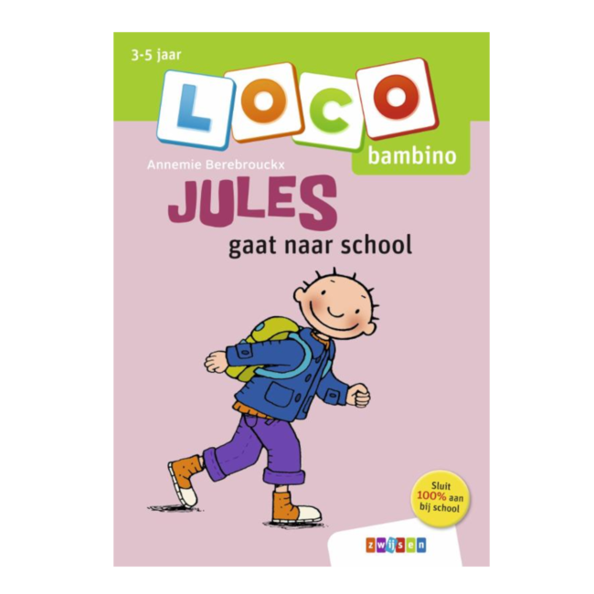 Loco Leerspellen Loco Bambino - Boekje - Jules gaat naar school - 3-5 jaar