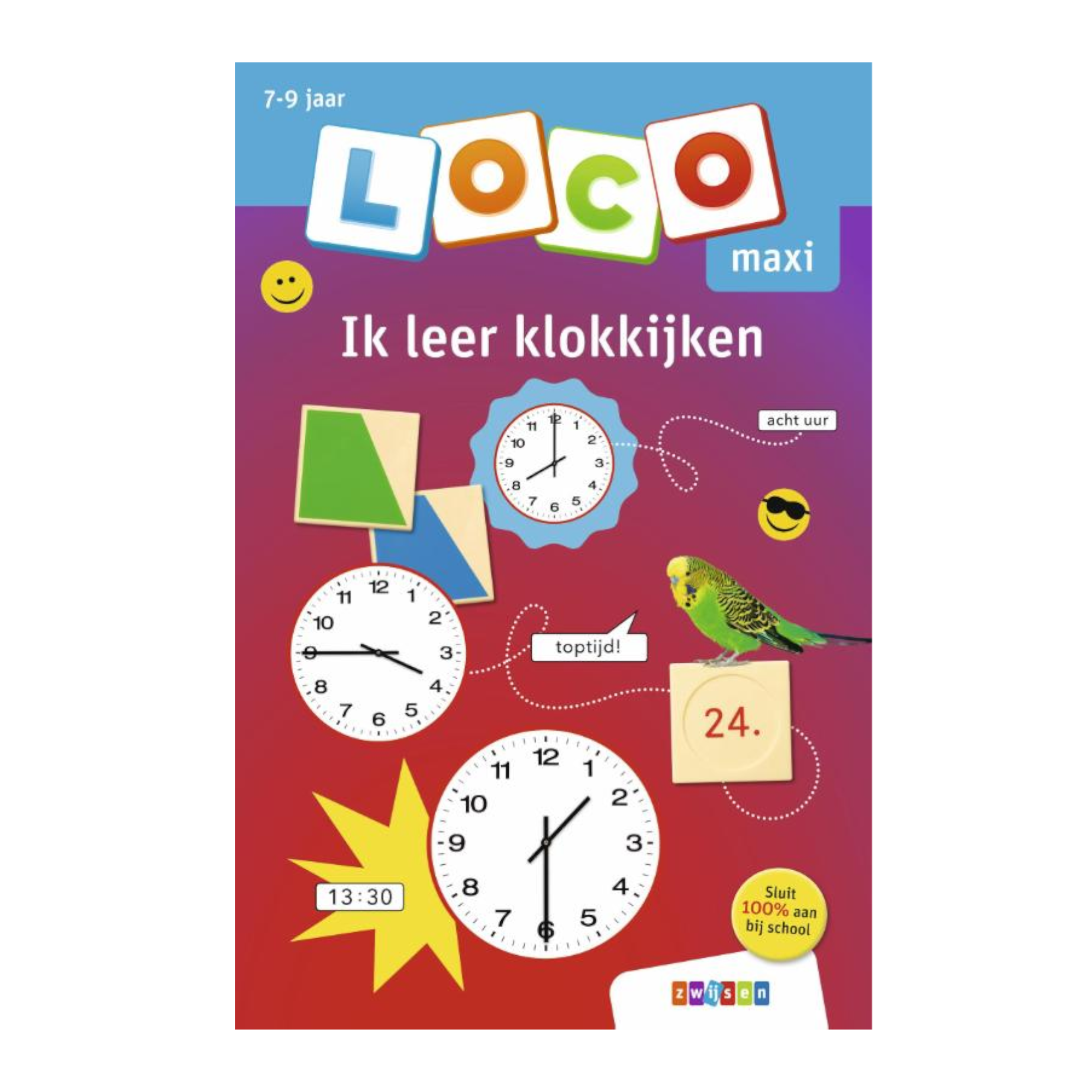 Loco Maxi - Boekje - Ik leer klokkijken - 7-9 jaar