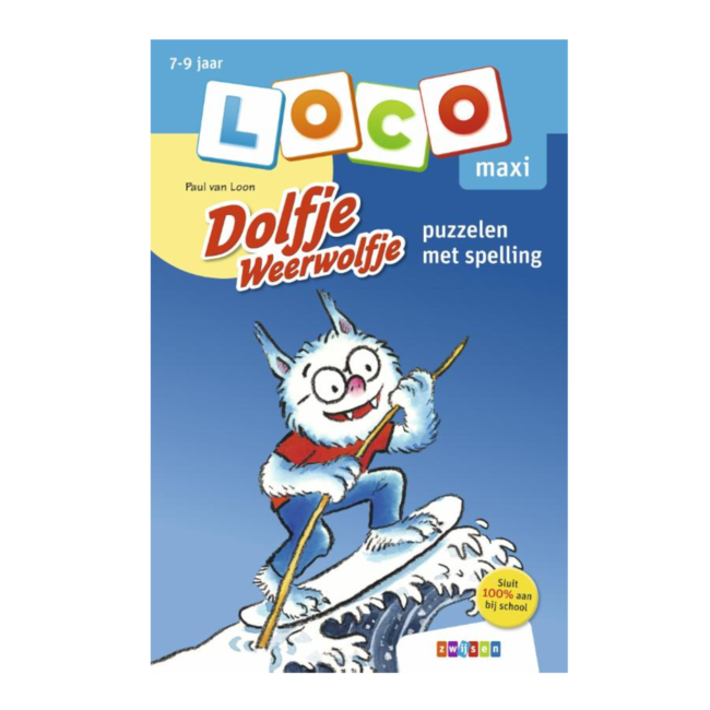 Loco Leerspellen Loco Maxi - Boekje - Dolfje Weerwolfje - Puzzelen met spelling - 7-9 jaar