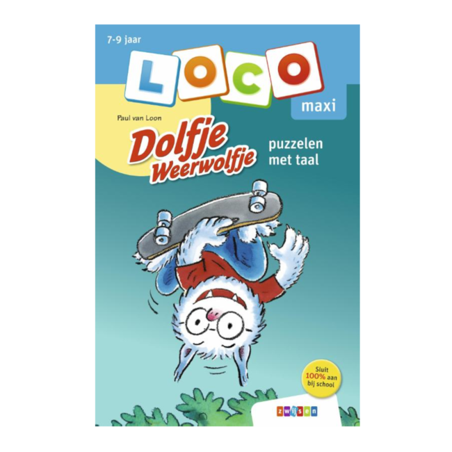 Loco Leerspellen Loco Maxi - Boekje - Dolfje Weerwolfje - Puzzelen met taal - 7-9 jaar