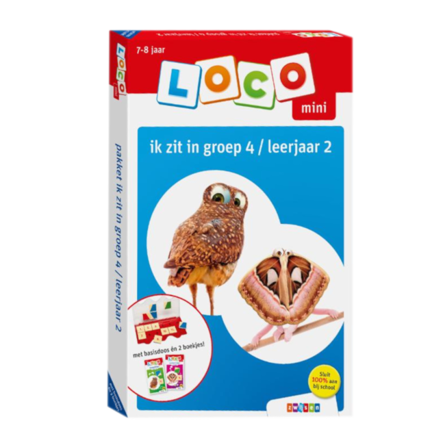 Loco Leerspellen Loco Mini - Pakket -  Ik zit in groep 4 - Leerjaar 2 - 7-8 jaar