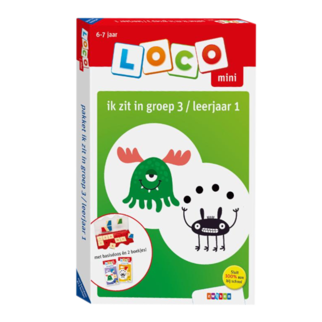 Loco Leerspellen Loco Mini - Pakket -  Ik zit in groep 3 - Leerjaar 1 - 6-7 jaar