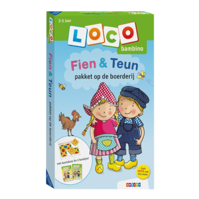 Loco Leerspellen Loco Bambino - Pakket - Fien & Teun op de boerderij - 3-5 jaar