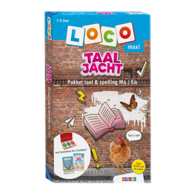Loco Leerspellen Loco Maxi - Pakket - Taaljacht - Taal en spelling - M4 / E4 - 7-9 jaar