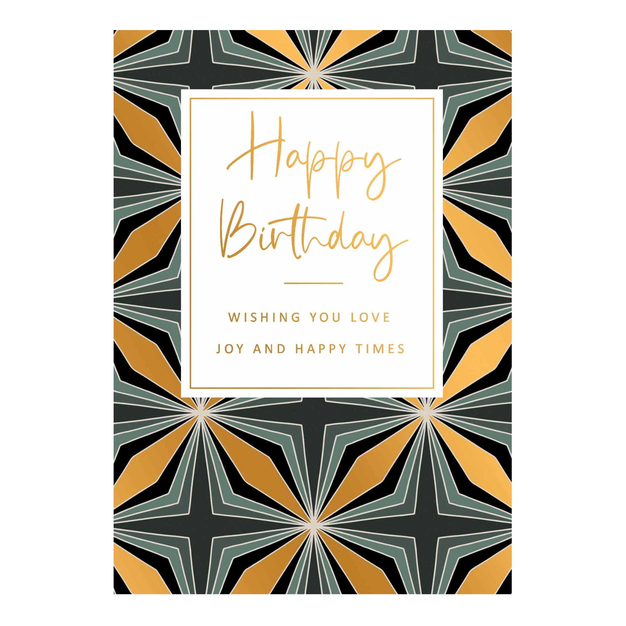 Kaart - Gold Rush - Happy Birthday - GLD047-A