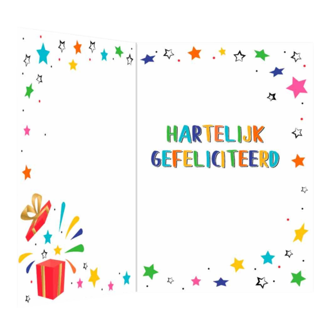 Artige Kaart - A4 formaat - Fijne verjaardag - MAX013