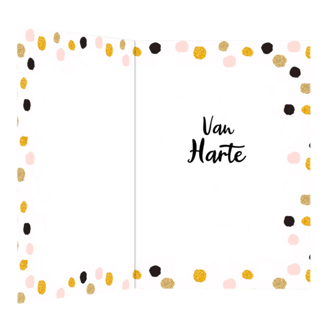 Artige Kaart - A4 formaat - Gefeliciteerd - MAX022