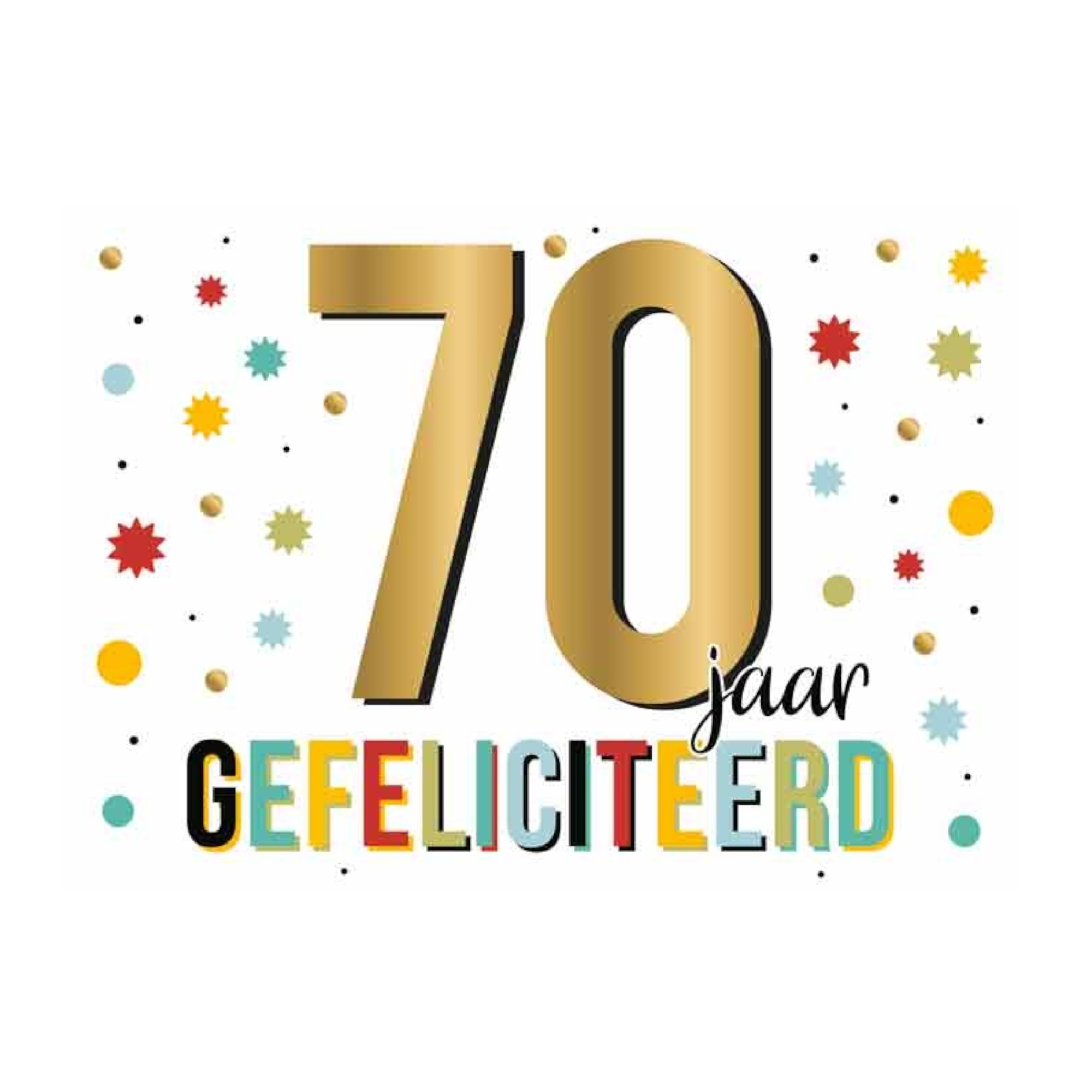 Kaart - Daisy - 50 jaar gefeliciteerd - DSY032-B