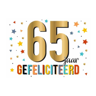 Artige Kaart - Daisy - 65 jaar gefeliciteerd - DSY031