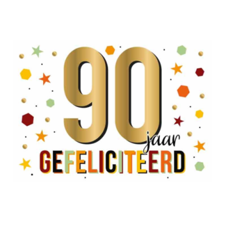 Artige Kaart - 80 jaar gefeliciteerd - Daisy -  DSY036-A