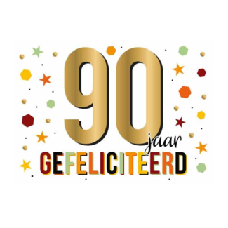 Artige Kaart - Daisy - 80 jaar gefeliciteerd - DSY036-A