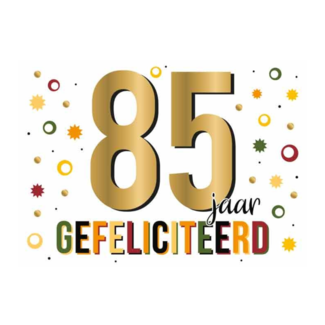 Artige Kaart - Daisy - 85 jaar gefeliciteerd - DSY035
