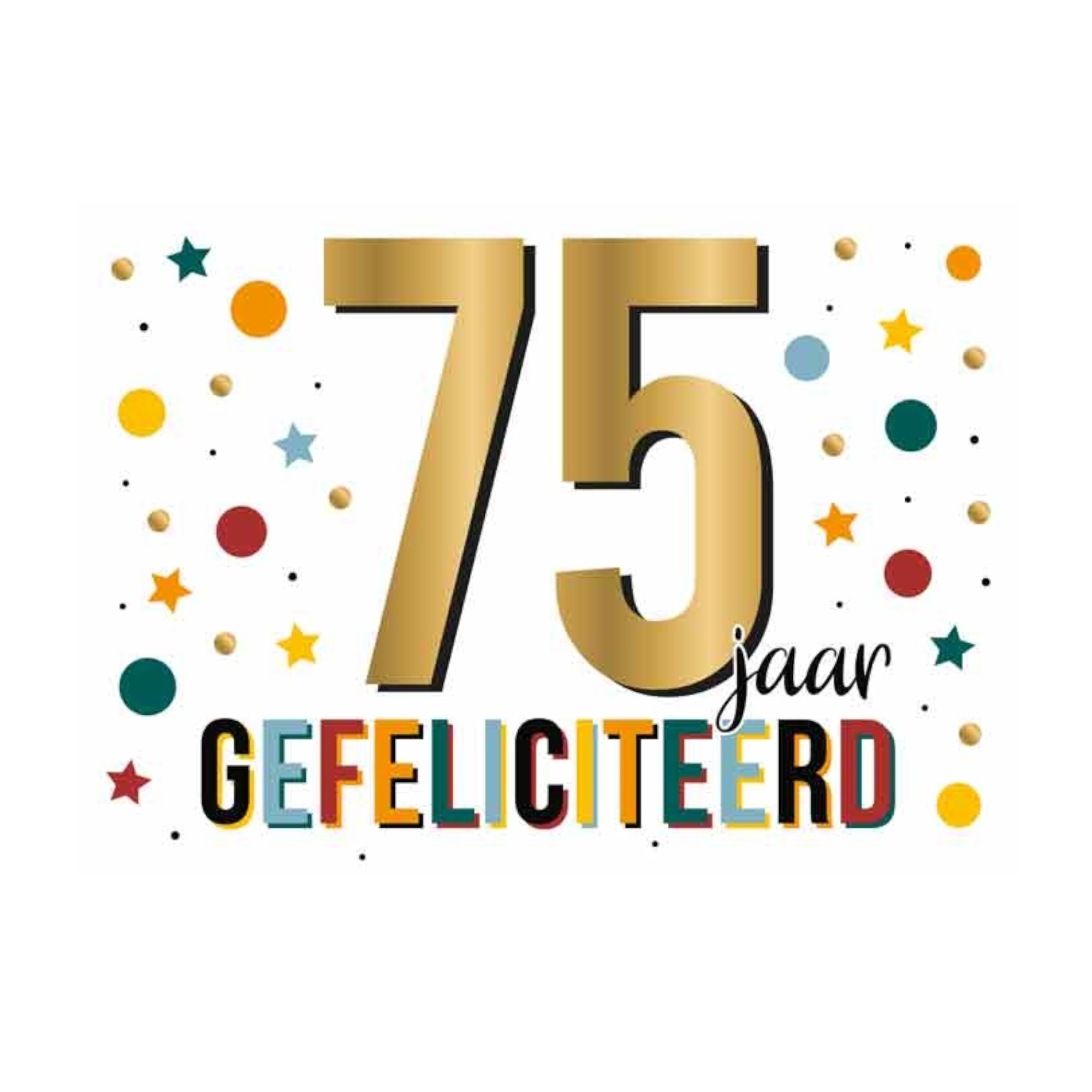 Kaart - Daisy - 50 jaar gefeliciteerd - DSY033-A
