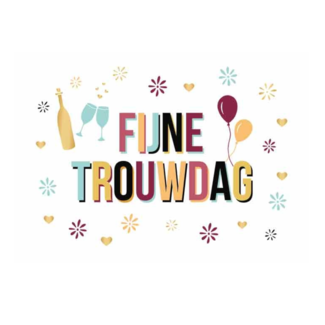 Artige Kaart - Fijne trouwdag - Daisy - DSY022