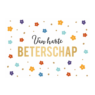Artige Kaart - Van harte beterschap - Daisy - DSY014