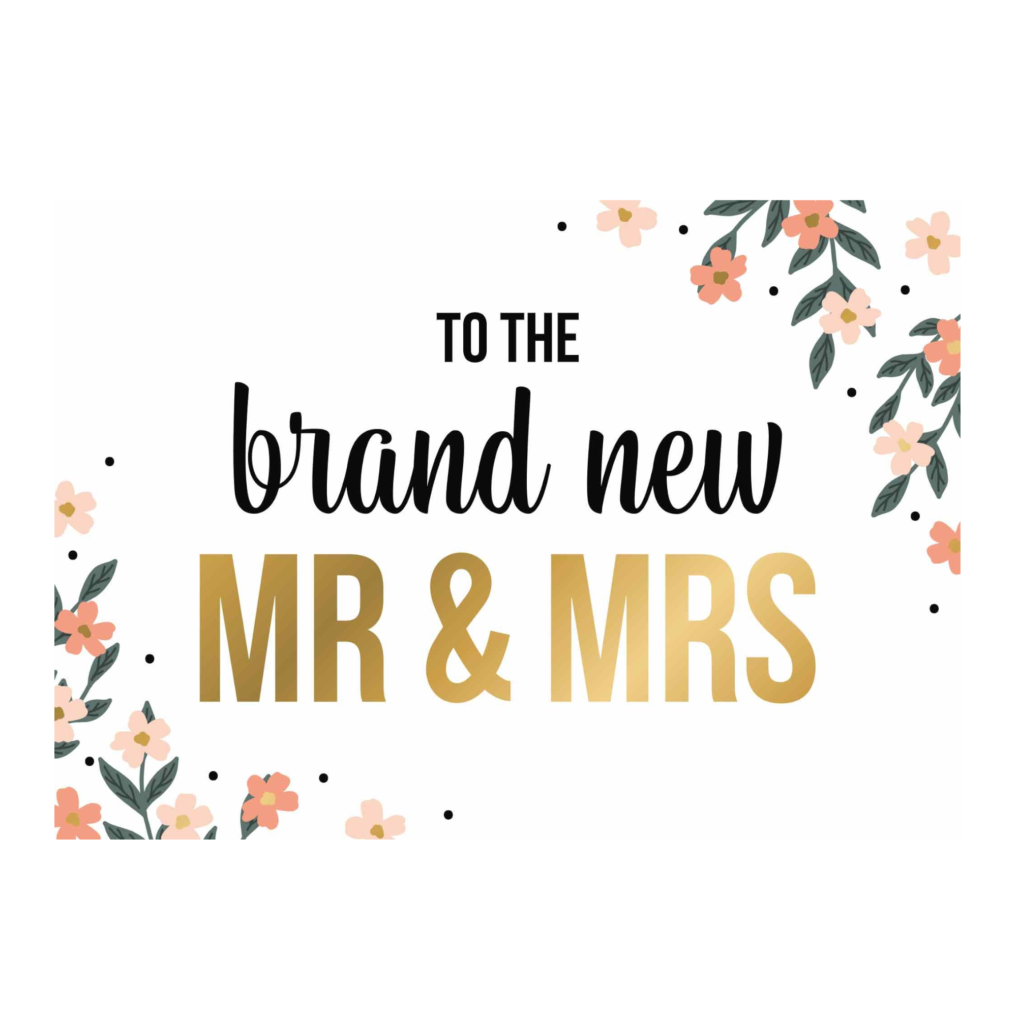 Kaart - Daisy - To the brand new Mr&Mrs - DSY021