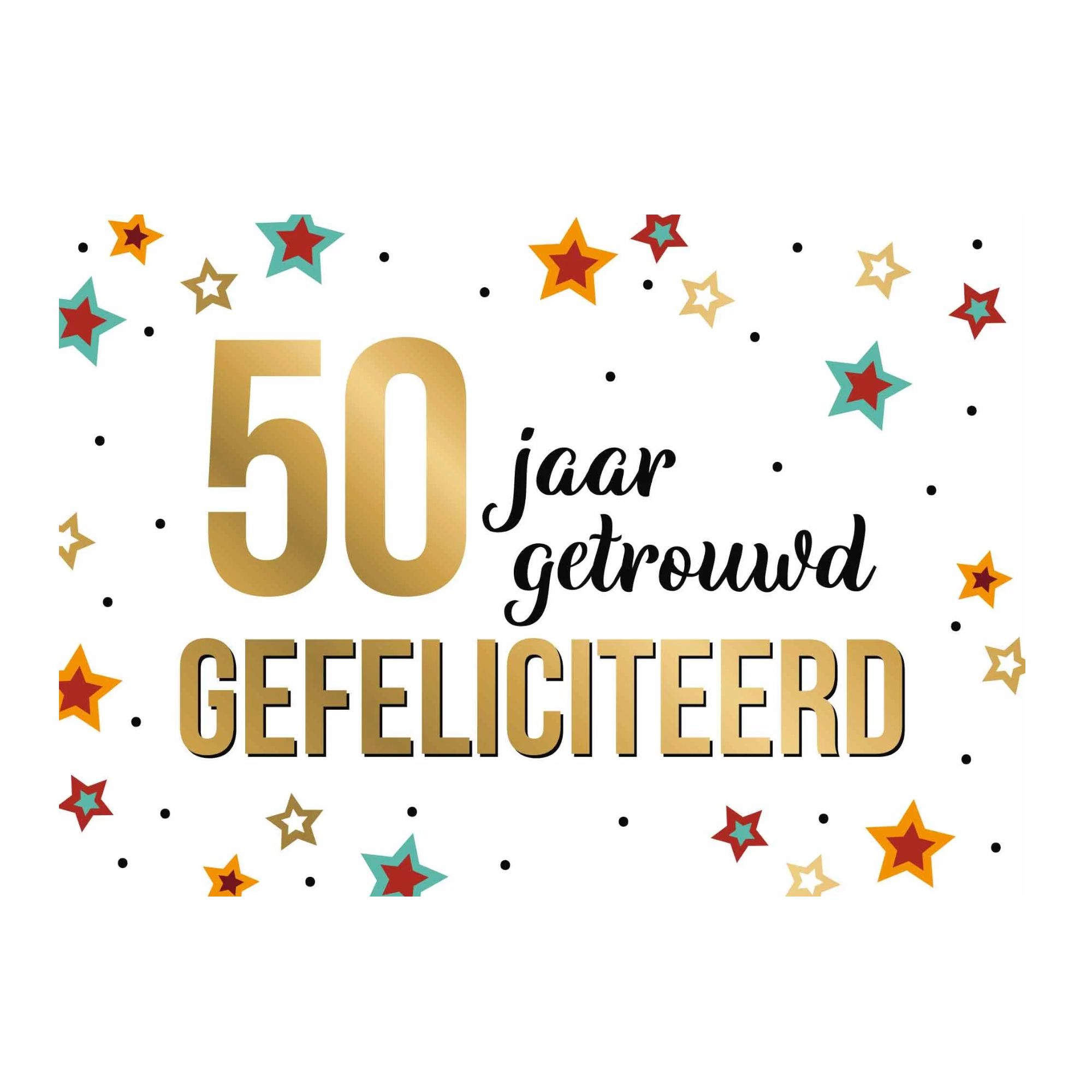 Kaart - Daisy - 50 jaar getrouwd - DSY026