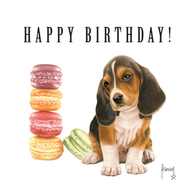 Comello Kaart - Franciens katten - Happy Birthday! - Hond
