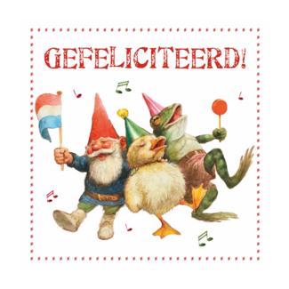 Comello Kaart - Rien Poortvliet - Gefeliciteerd