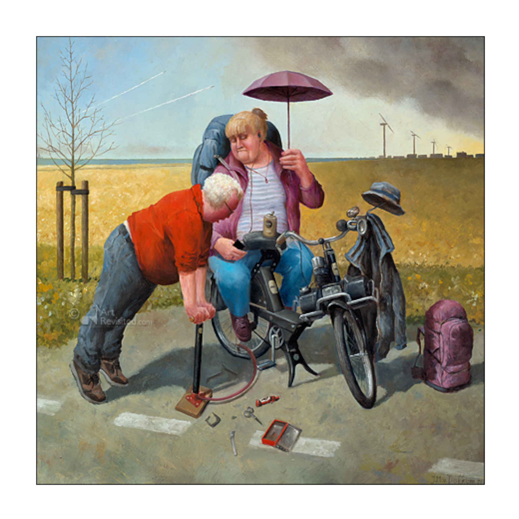 Kaart - Marius van Dokkum - Waterweg - Onder hoge druk