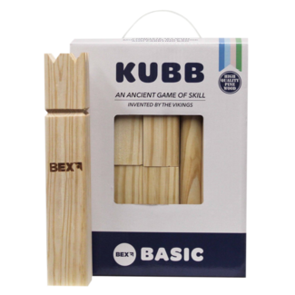 Engelhart Spel - Kubb - Basic - Formaat koning 25x4,5x4,5cm