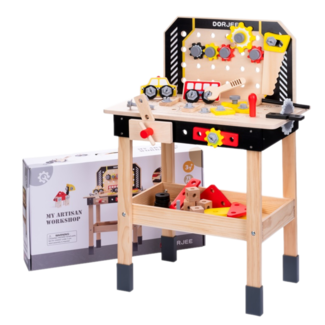 Werkbank - Met gereedschap - Hout - 55x30x79,5 cm