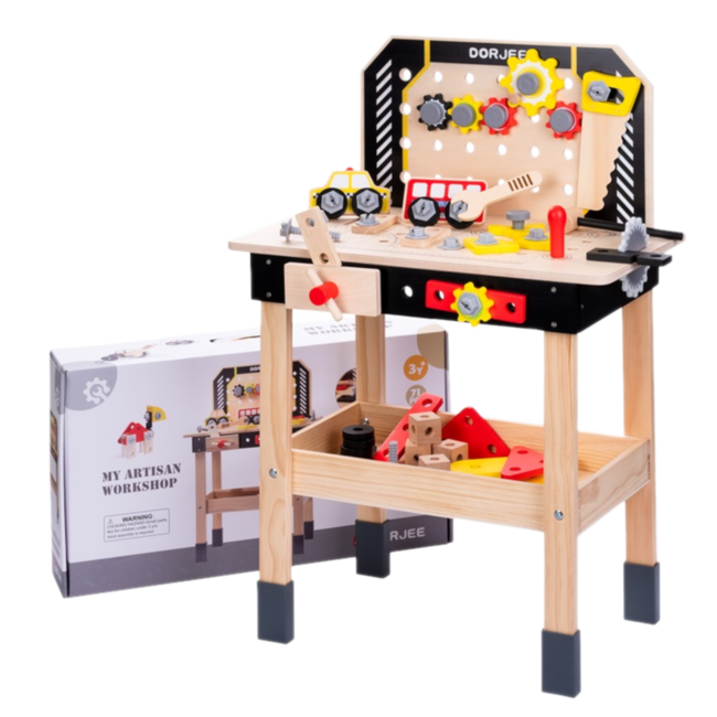 Werkbank - Met gereedschap - Hout - 55x30x79,5 cm