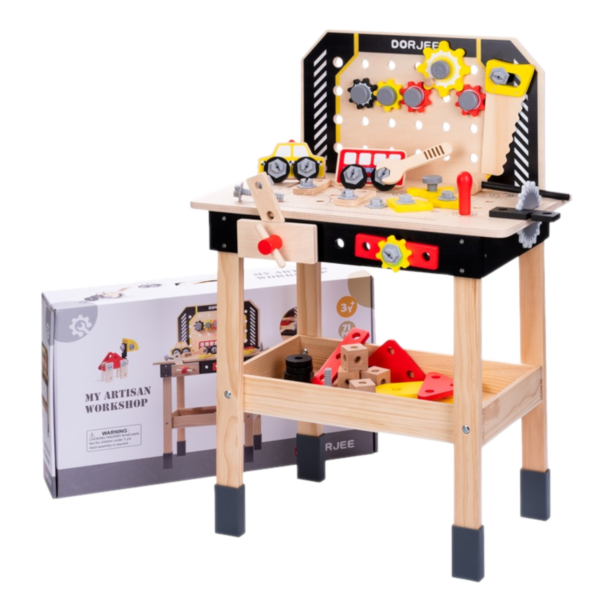 Werkbank - Met gereedschap - Hout - 55x30x79,5 cm