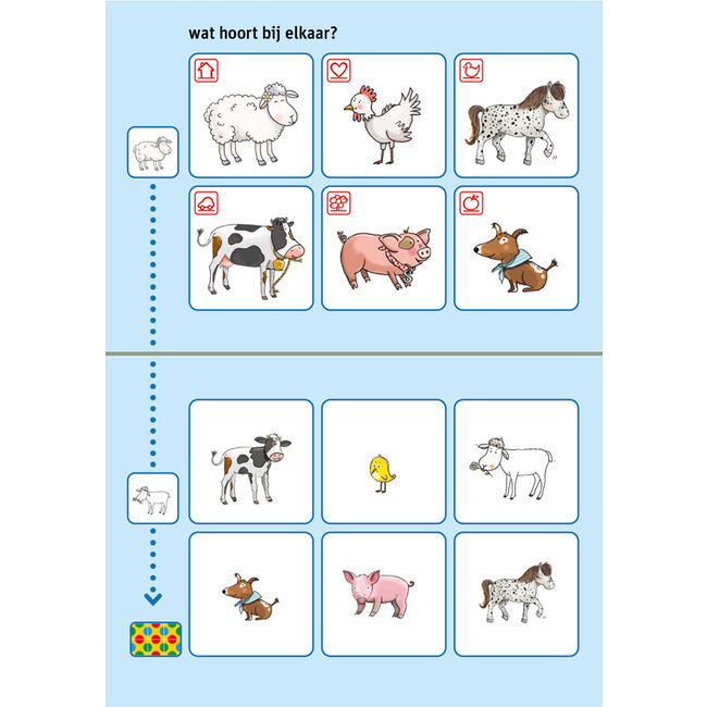 Loco Leerspellen Loco Bambino - Boekje - Fien & Teun met de dieren - 3-5 jaar
