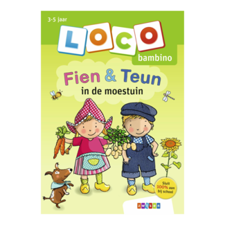 Loco Leerspellen Loco Bambino - Boekje - Fien & Teun in de moestuin - 3-5 jaar