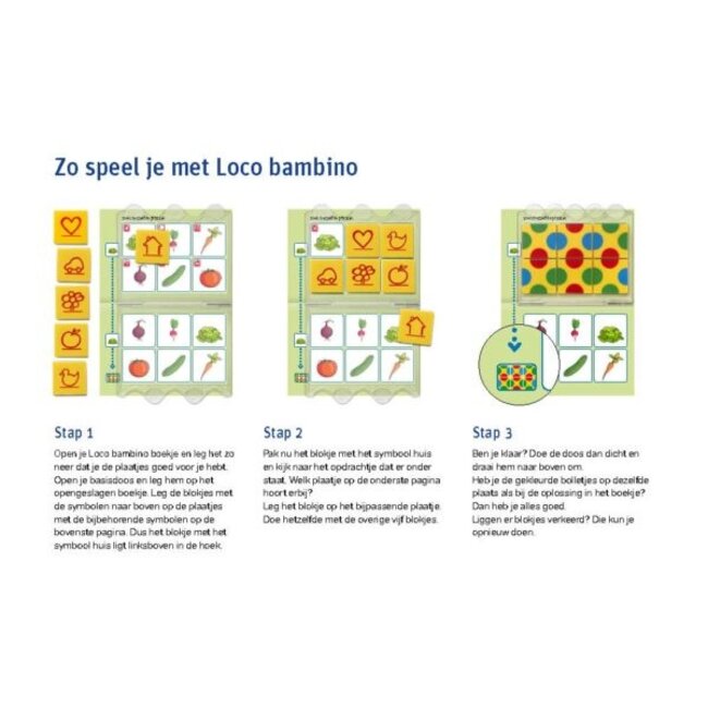 Loco Leerspellen Loco Bambino - Boekje - Fien & Teun in de moestuin - 3-5 jaar