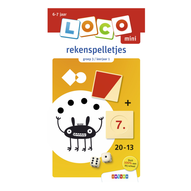 Loco Leerspellen Loco Mini - Boekje - Rekenspelletjes - Groep 3 / leerjaar 1 - 6/7 jaar