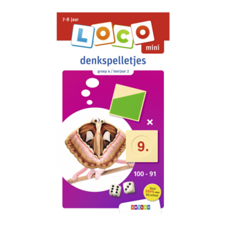 Loco Leerspellen Loco Mini - Boekje - Denkspelletjes - Groep 4 / leerjaar 2 - 7/8 jaar