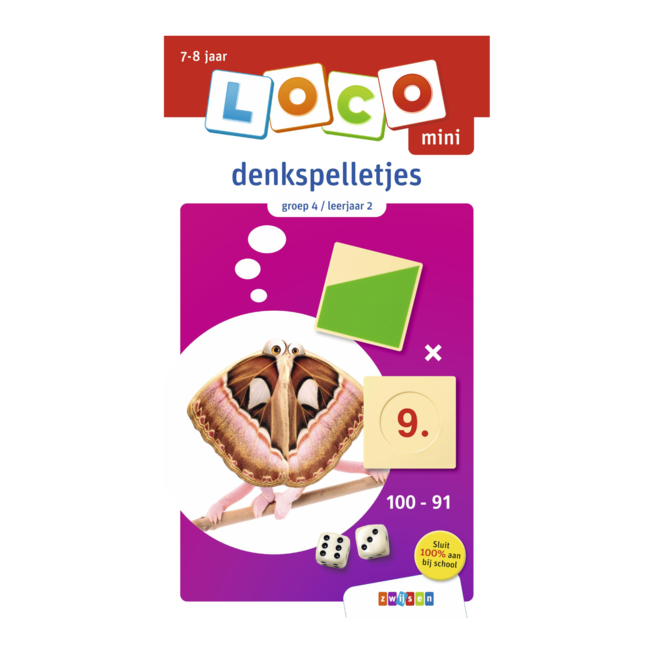 Loco Leerspellen Loco Mini - Boekje - Denkspelletjes - Groep 4 / leerjaar 2 - 7/8 jaar