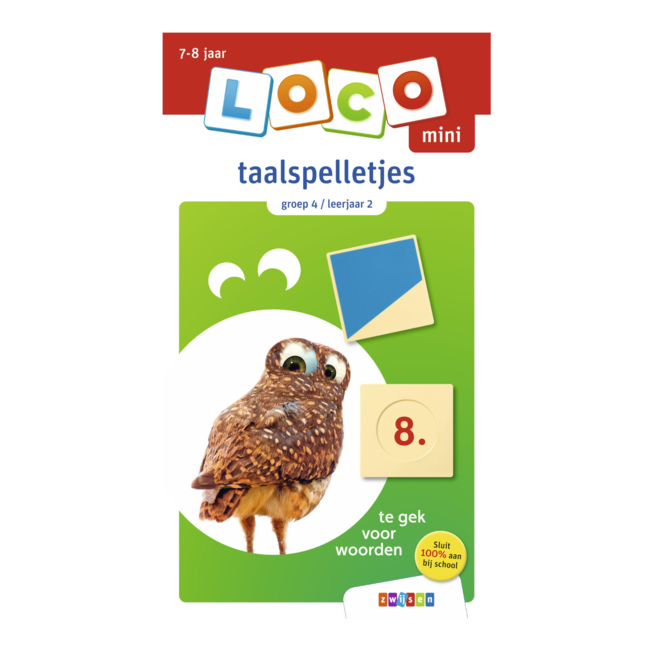 Loco Leerspellen Loco Mini - Boekje - Taalspelletjes - Groep 4 / leerjaar 2 - 7/8 jaar