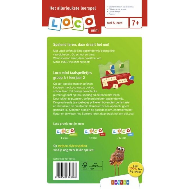 Loco Leerspellen Loco Mini - Boekje - Taalspelletjes - Groep 4 / leerjaar 2 - 7/8 jaar