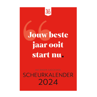 Comello Scheurkalender - 2024 - 365 dagen succesvol - 13x18cm**