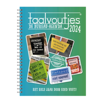 Comello Bureau agenda - 2024 - Taalvoutjes - Softcover - 17x23cm**