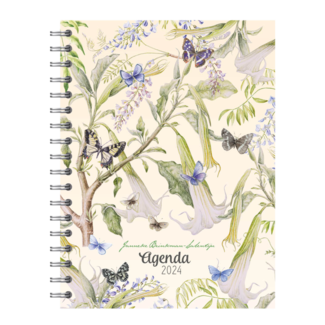 Comello Bureau agenda - 2024 - Janneke Brinkman - Trompetbloem - 17,6x23,8cm**