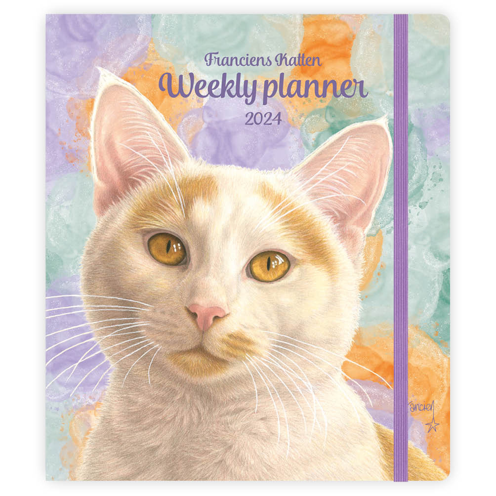 Agenda - 2024 - Weekly planner - Franciens katten - Sam - 16,3x20,3cm**