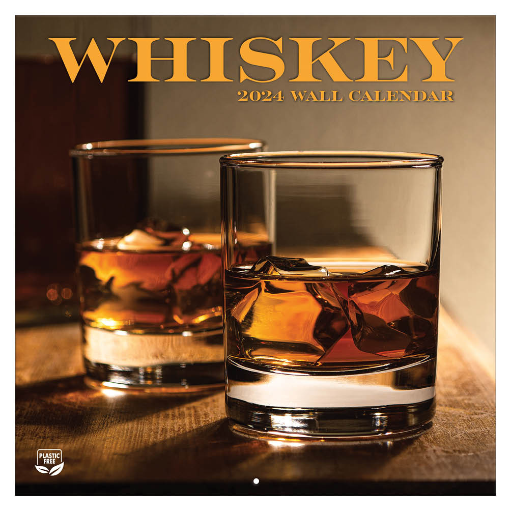 Kalender 2024 Whiskey 30,5x30,5cm 1234feest.nl